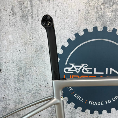 Low Mile! 2025 Enve Fray GT Silver 50cm Carbon Bike Frameset Module 700c 2474g
