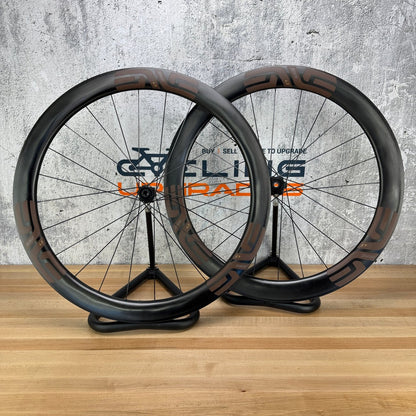 Mint! Enve SES 4.5 Toffee Brown Decals Carbon Tubeless Disc Wheelset 700c 1481g