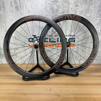 Mint! Enve SES 4.5 Toffee Brown Decals Carbon Tubeless Disc Wheelset 700c 1481g