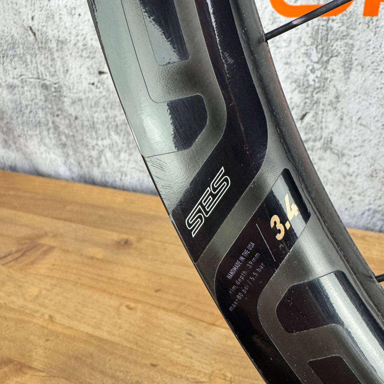 2023 Enve SES 3.4 AR Enve Carbon Disc Brake Tubeless Hookless Wheelset 700c 1486g