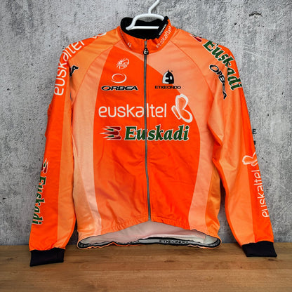 Etxeondo Euskaltel Windstopper Orange Medium Cycling Jacket