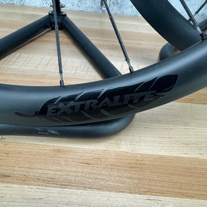 Extralite C390 Berd Carbon Tubeless Hookless Disc Wheelset 700c 1003g Enduro Ceramic