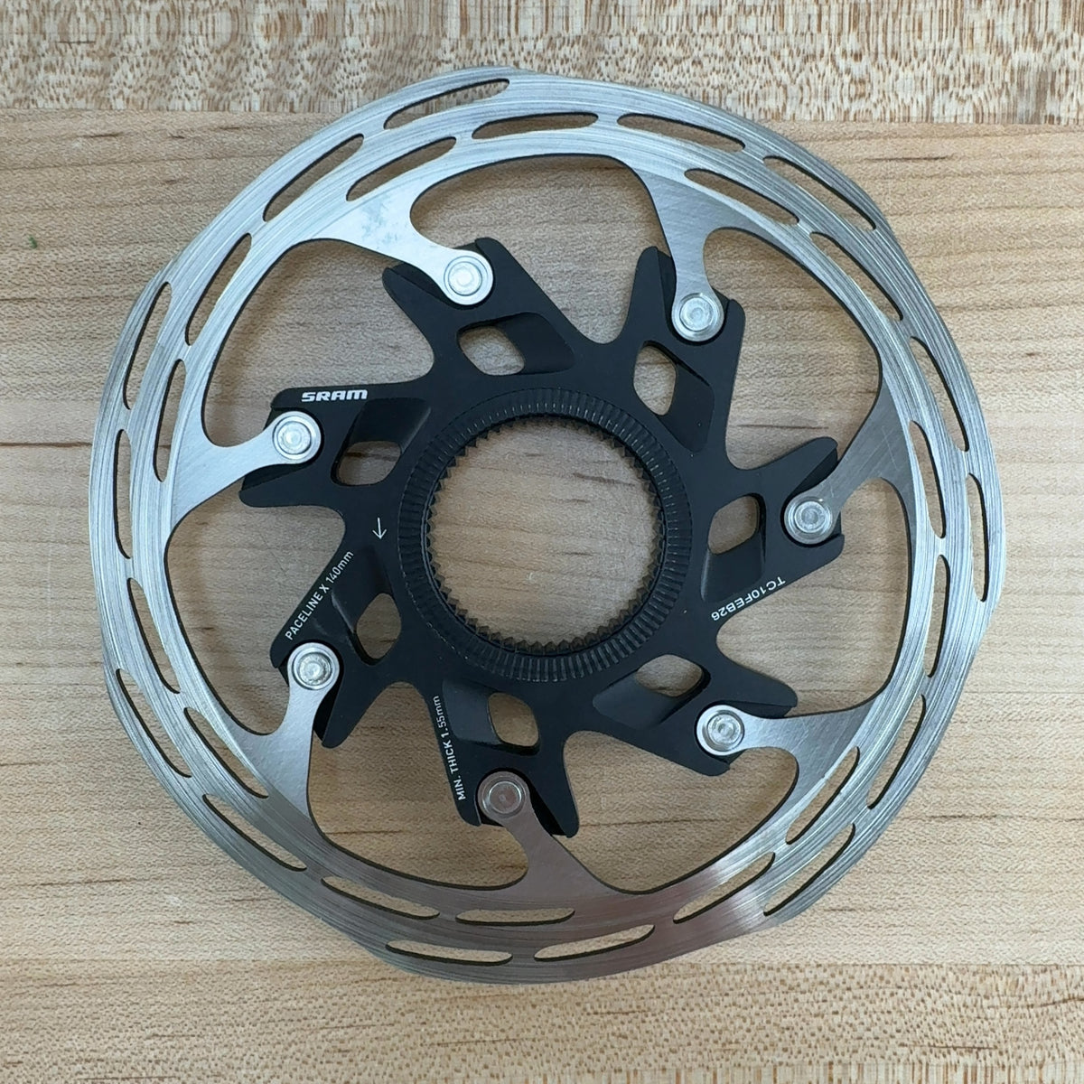 Low Mile! SRAM Paceline X Center Lock 160/140mm Brake Rotors w/ Lockrings 238g — photo 5 of 7