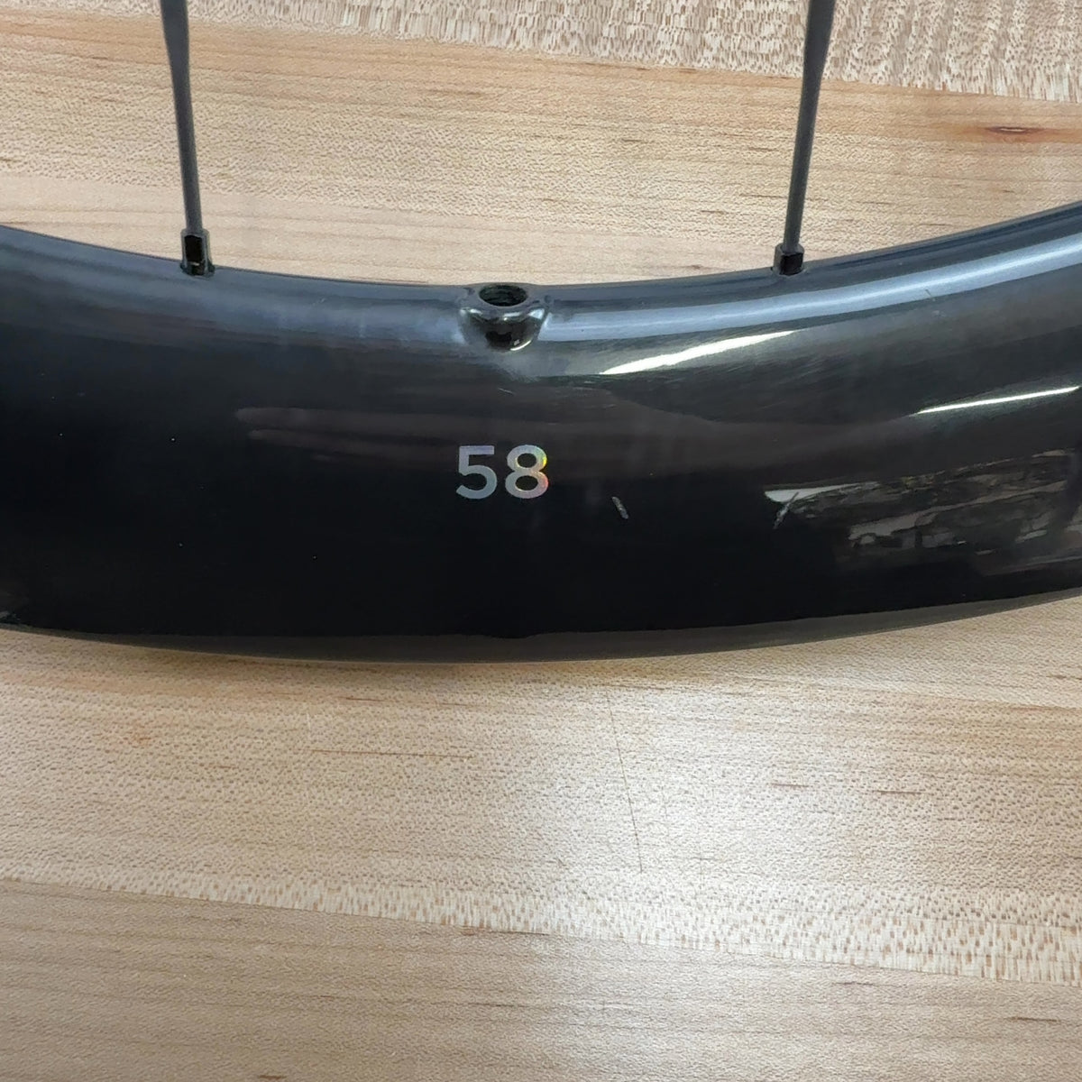 Low Mile! Black Inc 48|58 Carbon Tubeless Gloss Bike Wheelset 700c 1335g — photo 6 of 13
