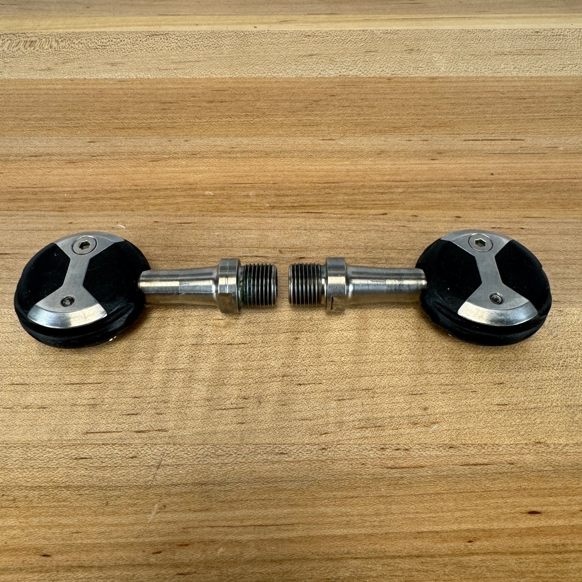 Light Use! Speedplay X1 Titanium Spindle Dual-Sided Clipless Road Bike Pedals