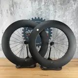 Low Mile! AeroCoach Aeox Titan Carbon TT/Triathlon Bike Wheelset 700c 2247g — photo 2 of 11