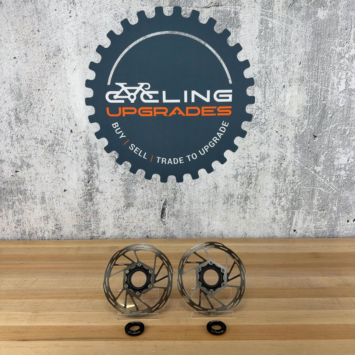Low Mile! SRAM Paceline 160/160mm Center-Lock Disc Brake Rotors 276g w/ Lockring — photo 2 of 7