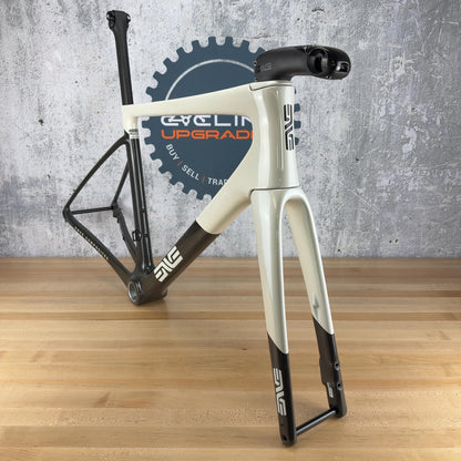 Light Use! 2026 Enve Melee V1 54cm Aspen White Carbon Road Bike Frameset 1905g