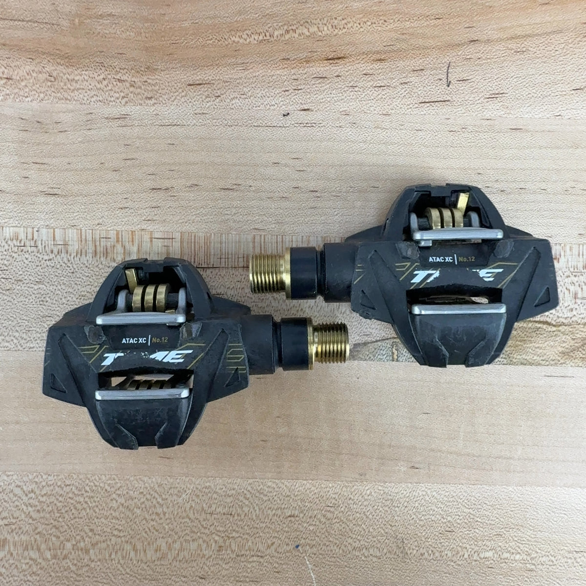 Low Mile! Time ATAC XC 12 Gold Carbon Gravel/Mountain Bike Clipless Pedals 236g — photo 3 of 8