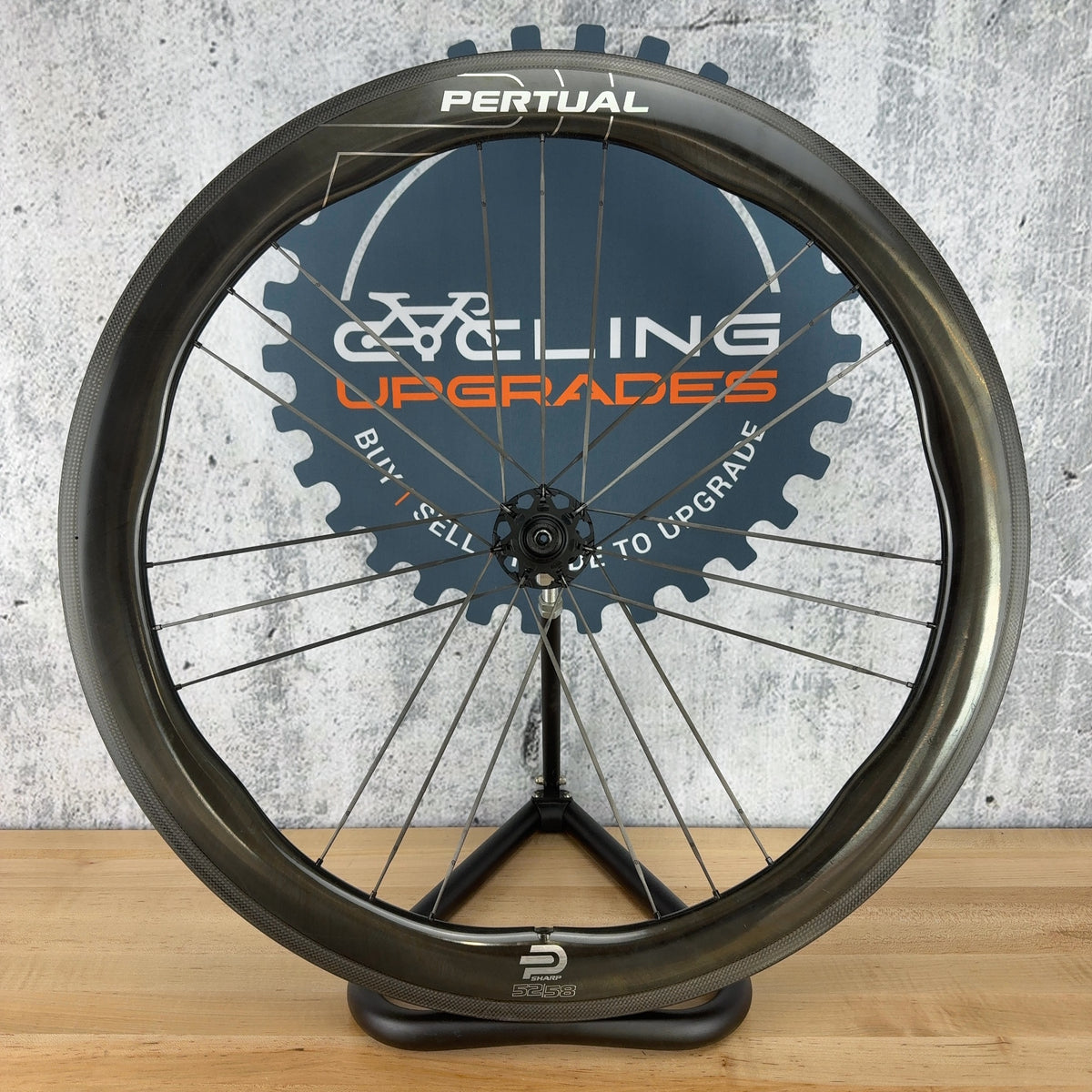 Pertual Sharp 52/58 Rim Brake Ceramic Quick Release 700c Carbon Wheelset 1464g