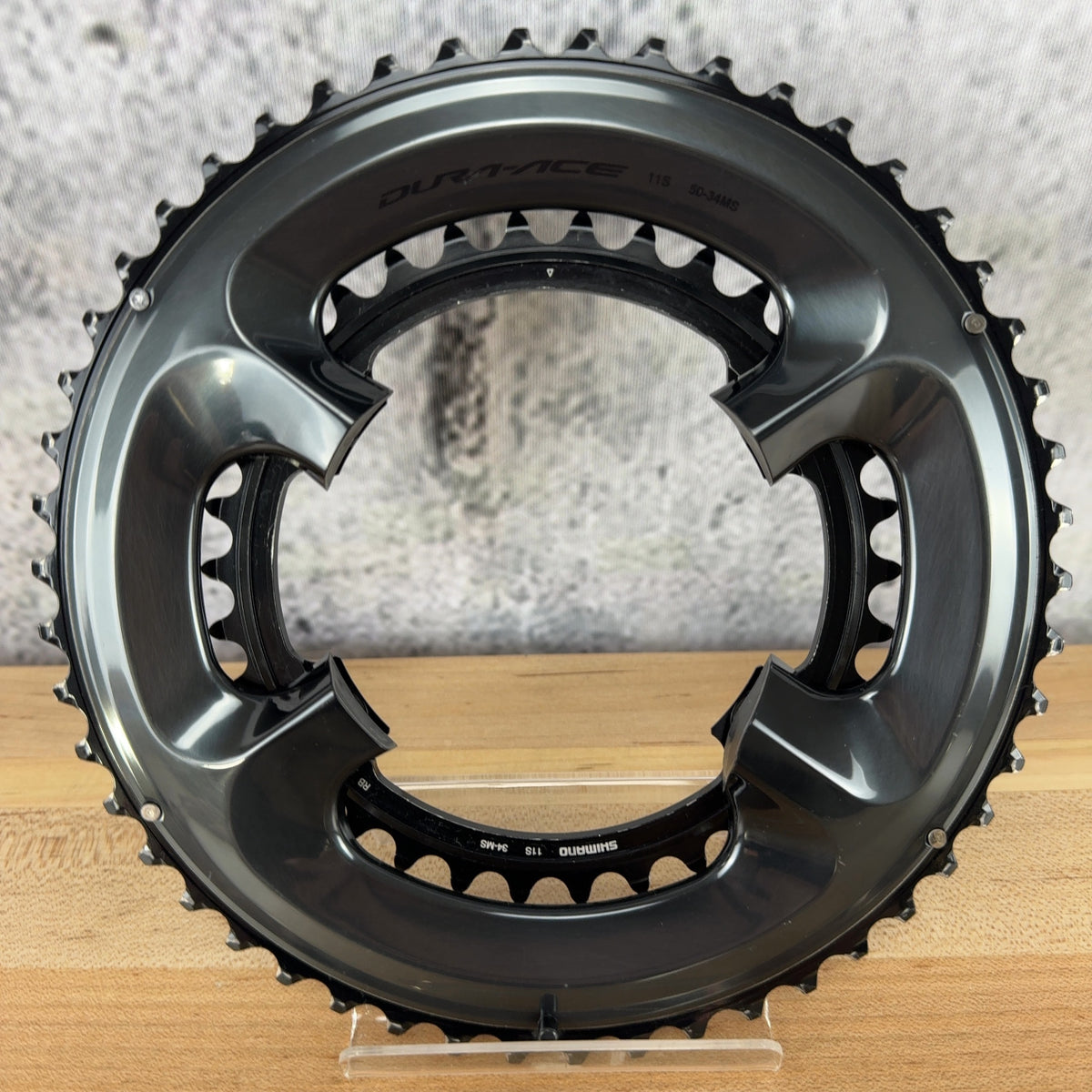Light Use! Shimano Dura-Ace R9100 50/34t 11-Speed Bike Chainring Set 135g — photo 1 of 4