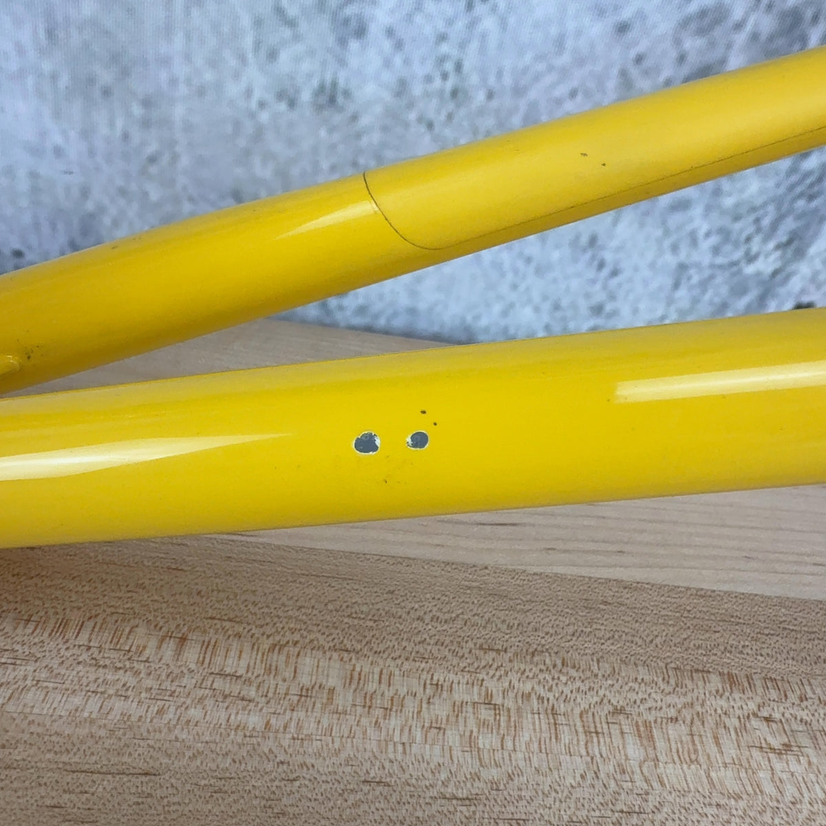 Dave Kirk JK Special 56cm Steel Rim Brake 700c Yellow Vintage Frameset 2607g