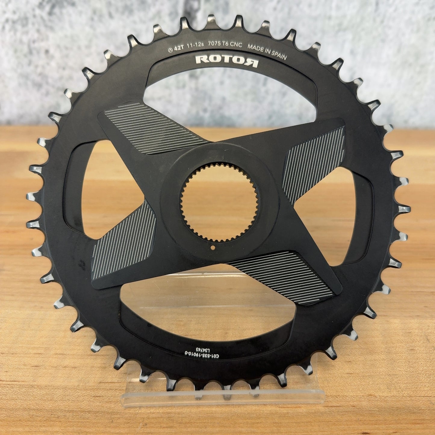 Rotor Round Ring 1x DM 12-11s 42t 1x Bike Chainring Black 98g