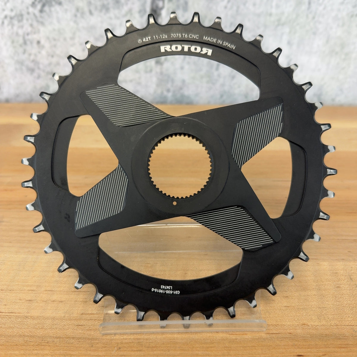 Rotor Round Ring 1x DM 12-11s 42t 1x Bike Chainring Black 98g — photo 1 of 3