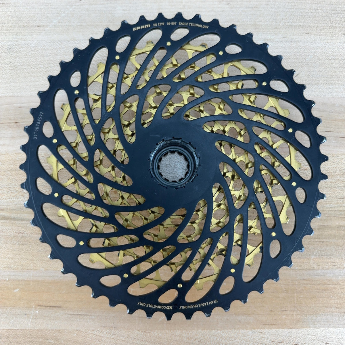 Light Use! SRAM Eagle XX1 XG-1299 10-50t Gold MTB 12-Speed Bike Cassette 368g