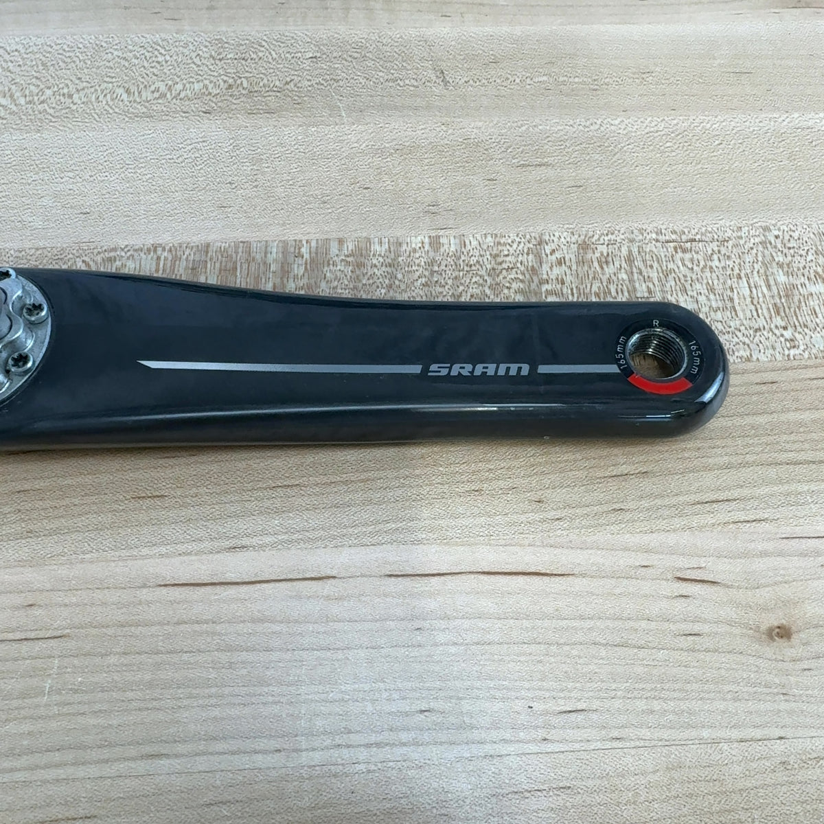 Low Mile! SRAM Red AXS E1 165mm 8-Bolt Carbon Bike Crank Arm Assembly 326g — photo 5 of 9