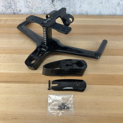 Light Use! Tririg Alpha Prime Carbon Aerobar Monopost + Dragonfly TT Cockpit