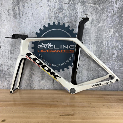 Low Mile! 2021 Look 795 Blade RS Disc Medium White Carbon Road Bike Frameset