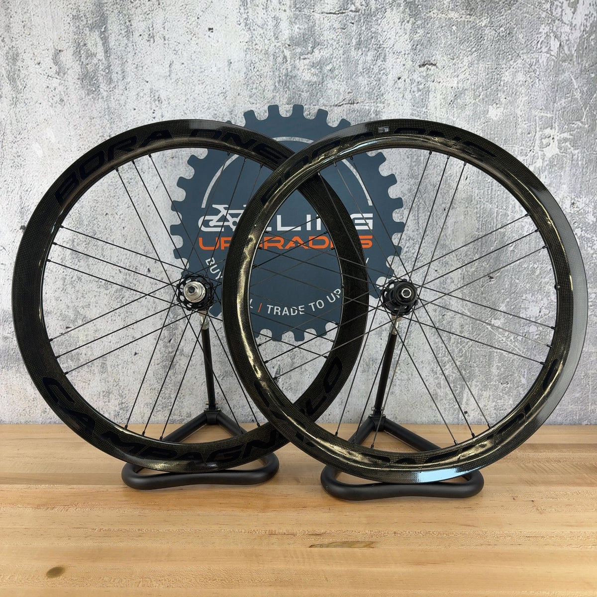 Low Mile! 2025 Campagnolo Bora One 50 XDR Carbon Tubular Wheelset 700c 1379g — photo 1 of 9
