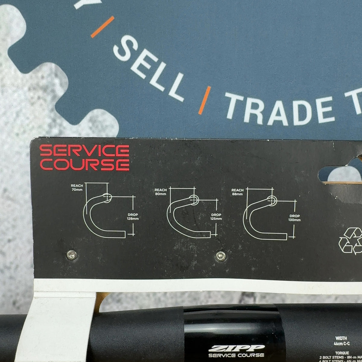 New! Zipp Service Course SL 80 46cm 31.8mm Round Drop Bar Bike Handlebar