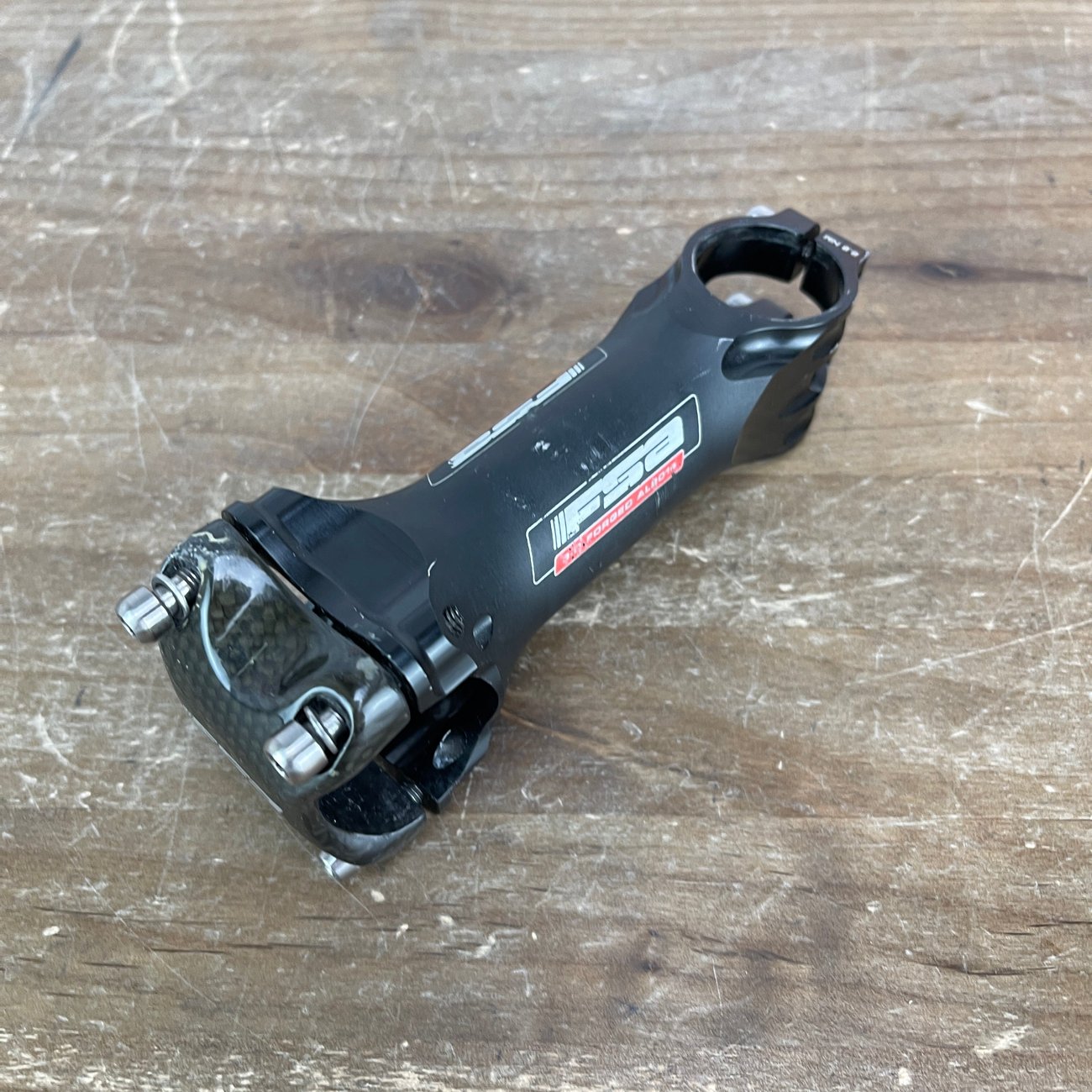 FSA OS 115 110mm ±6 Degree 31.8mm x 1 1/8" Road Bike Alloy Stem Carbon Faceplate