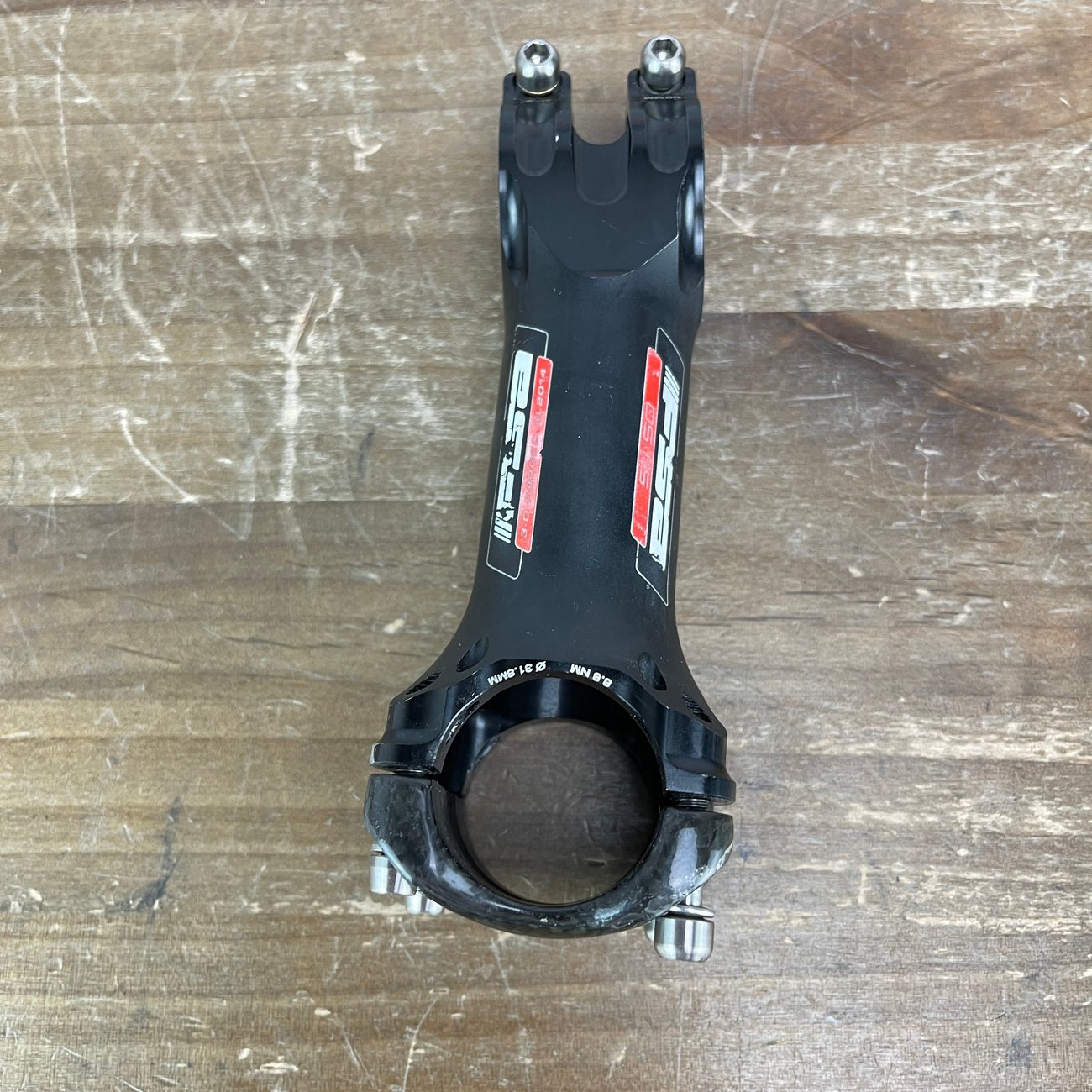 FSA OS 115 110mm ±6 Degree 31.8mm x 1 1/8" Road Bike Alloy Stem Carbon Faceplate