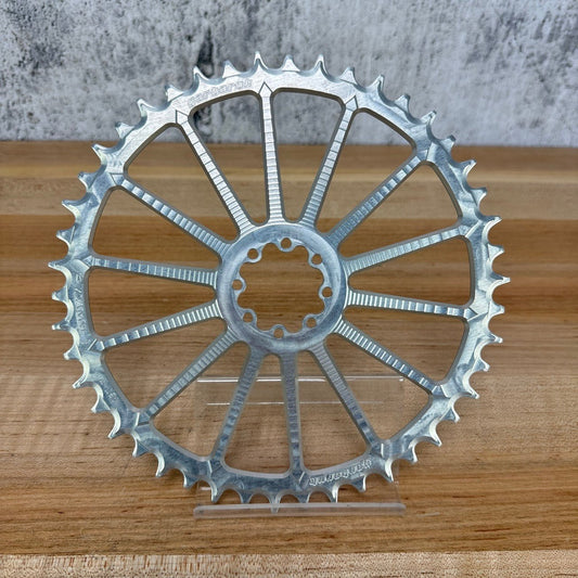 Garbaruk 8-Bolt Direct Mount 6.5mm Offset 46t Silver 1x Bike Chainring 115g