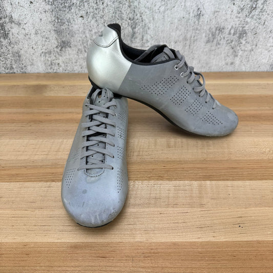 Giro Empire ACC Men's 42.5 EU Reflective Gray Carbon 3-Bolt Cycling Shoes