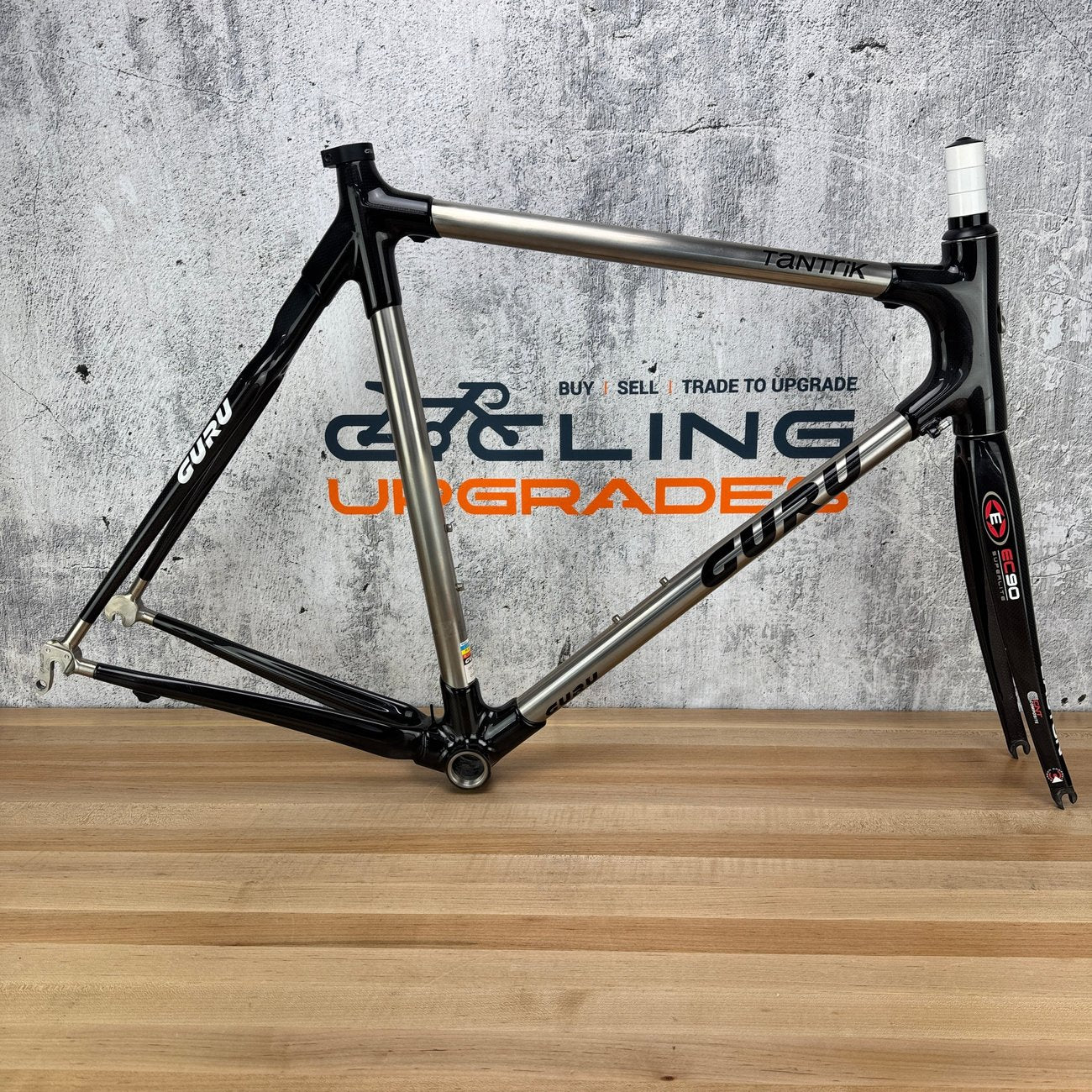 Guru Tantrik Carbon Titanium 58cm Rim Brake Frameset 700c Easton EC90 Fork