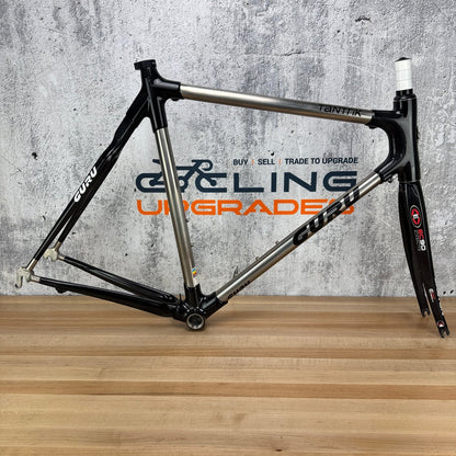 Guru Tantrik Carbon Titanium 58cm Rim Brake Frameset 700c Easton EC90 Fork