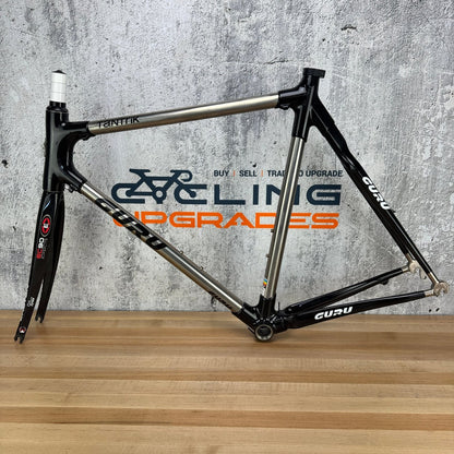 Guru Tantrik Carbon Titanium 58cm Rim Brake Frameset 700c Easton EC90 Fork