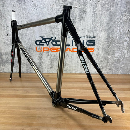 Guru Tantrik Carbon Titanium 58cm Rim Brake Frameset 700c Easton EC90 Fork