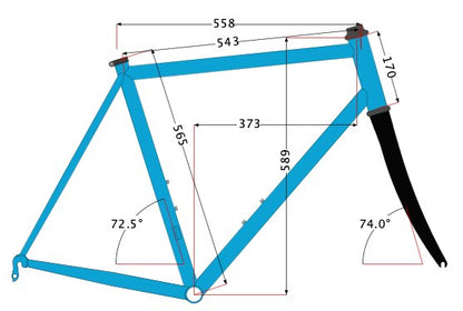 Hampsten Cycles Road 56cm Rim Brake Carbon Frameset 700c New Enve Fork 1718g