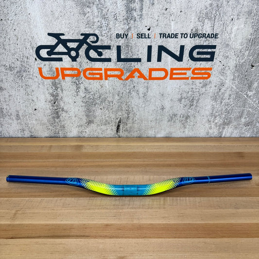 Troy Lee Decendant 780mm 25mm Rise Blue MTB Bike Flat Handlebar 348g
