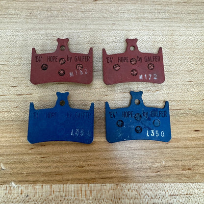 Hope E4 Galfer Two Pair Bike Disc Brake Pads 47g