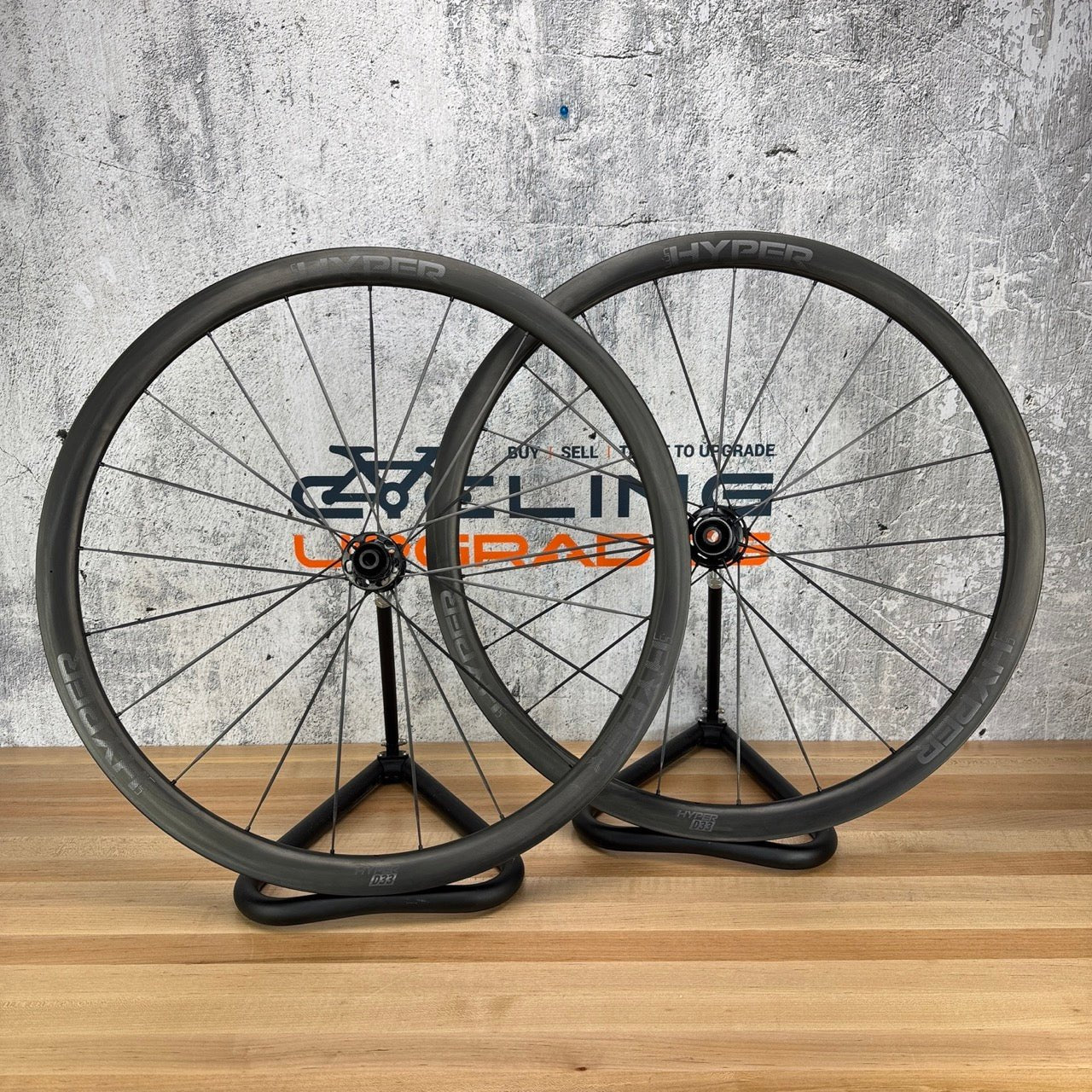 Hyper SE D33 Carbon Tubeless Disc Brake Wheelset 700c 1364g