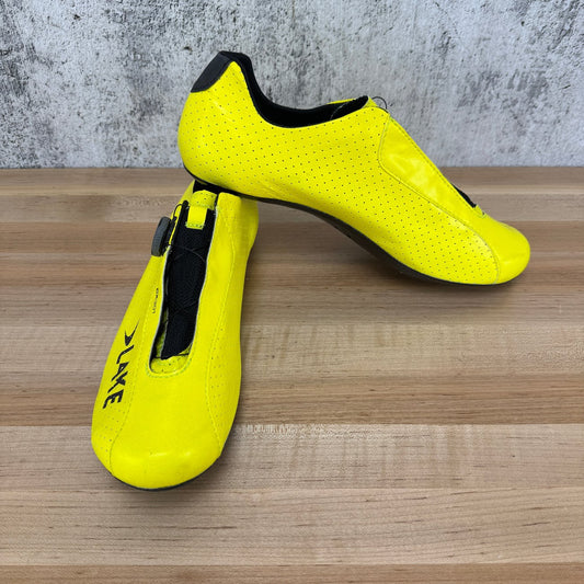 Lake CX 301 Men's 47 EU Boa Dials 3-Bolt Road Yellow Cycling Shoes 428g