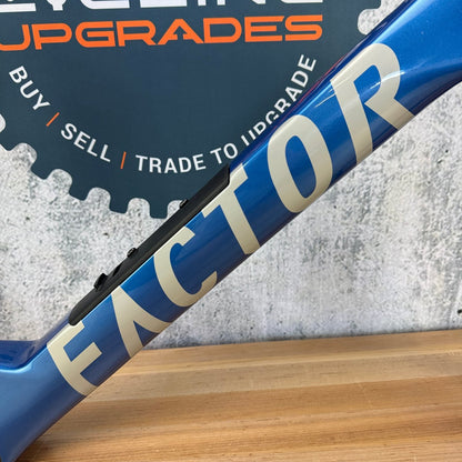 Light Use! 2026 Factor Monza Solar Blue 54cm Carbon Disc Frameset 700c 2642g