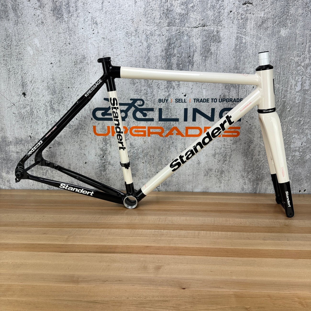 Light Use! 2024 Standert Kreissage Yin Yang 54cm Alloy Disc Brake Frameset 700c