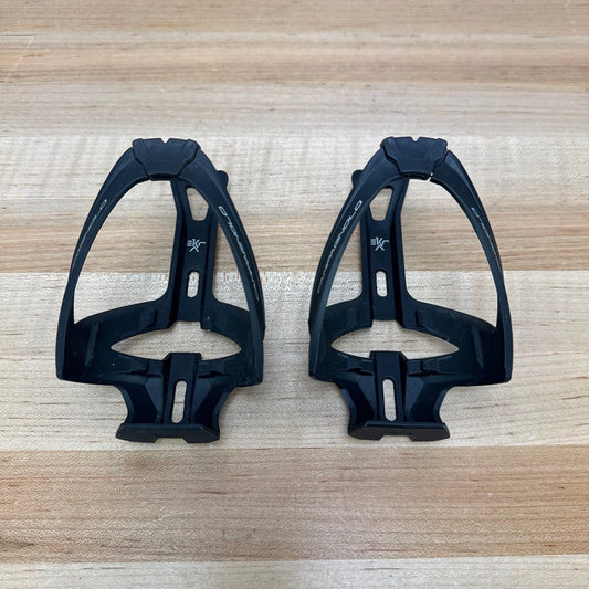 Light Use! Campagnolo Ekar Black Composite Pair Water Bottle Cages 69g
