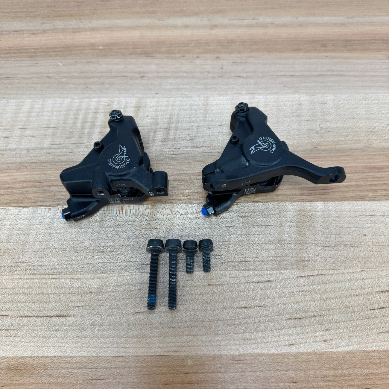 Light Use! Campagnolo H11 Calipers Flat Mount Black Disc Brake Caliper ...