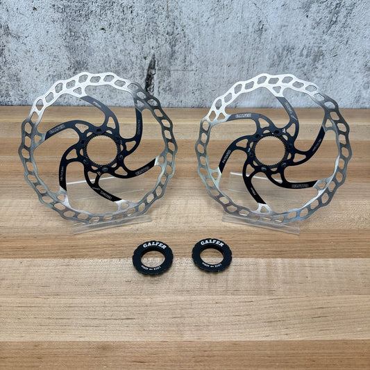 Light Use! Galfer Wave Centerlock 180mm Black MTB Bike Disc Brake Rotors 269g