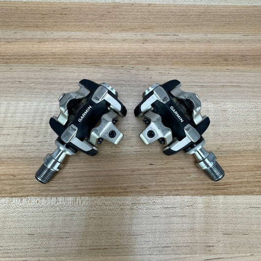Light Use! Garmin Rally XC200 Dual-Sensing SPD Power Meter Power MTB Pedals