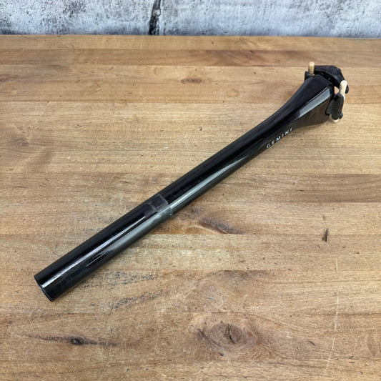 Light Use! Gemini Alsak SL UD Gloss Carbon 27.2mm x 350mm Zero Setback Seatpost