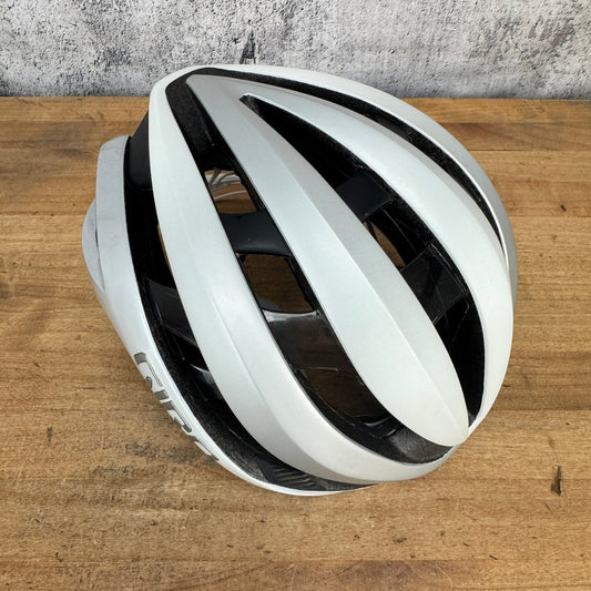 Light Use! Giro Aether Spherical Small 51-55cm Matte White/Silver Cycling Helmet