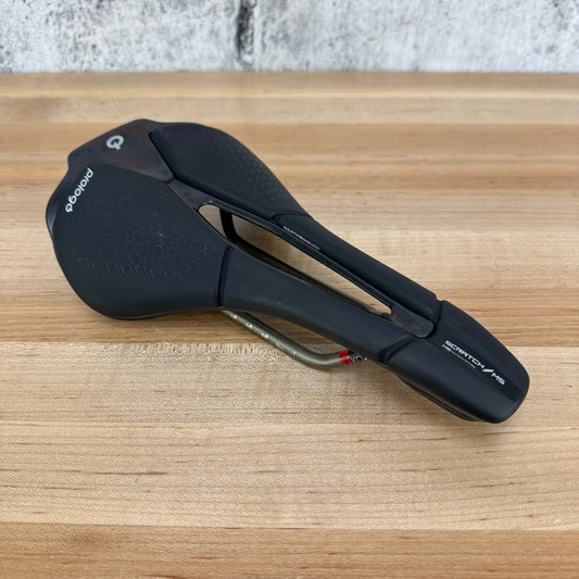 Light Use! Prologo Scratch M5 140mm 7x7mm Tirox Rails Bike Saddle 209g
