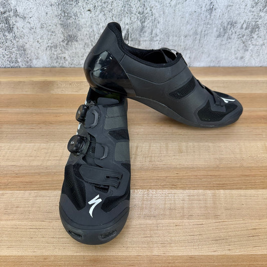 Light Use! Specialized S-Works Vent EU 44 Black 3-Bolt Road Cycling Shoes BOA