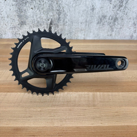 Light Use! SRAM Rival AXS DUB Wide D1 172.5mm 38t Quarq Power Meter Crankset