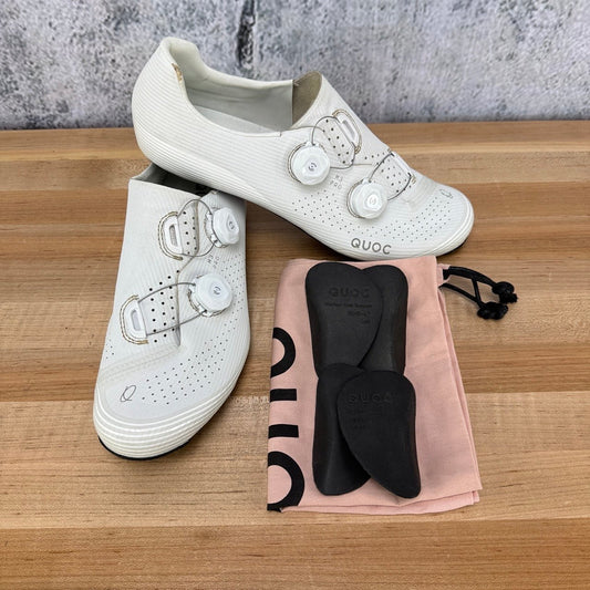 Light Wear QUOC M3 Pro EU 45 Boa 3-Bolt White 3-Bolt Clipless Cycling Shoes