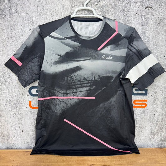 Light Wear Rapha Technical T-Shirt Men's Large Black Cycling Clothing